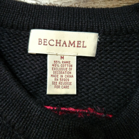 Bechamel Women's  Embroidered High Quality Cardigan Christmas Sweater 🎄 Size M - Picture 6 of 8